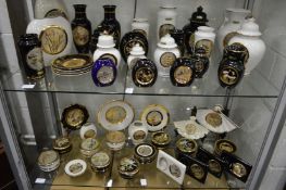 A large quantity of Chokin decorated porcelain vases and boxes etc.