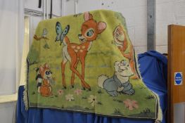 A Disney Bambi child's nursery rug.