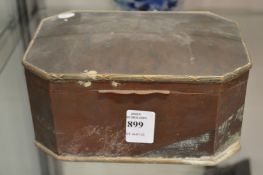 An Old Sheffield Plate box.