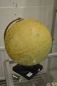 A table globe.