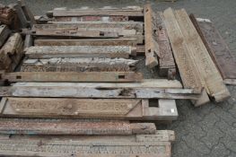 A good large collection of Indian carved hardwood architectural elements.