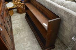 An oak dresser top.