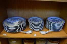 Chinese rice pattern plates etc.