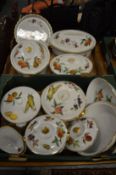 A quantity of Royal Worcester Evesham oven to tableware.