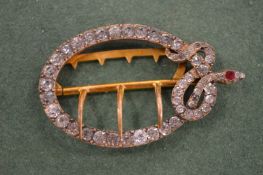 A paste set buckle.