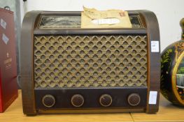An old GEC radio with original receipt.