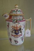 A Samson of Paris armorial coffee pot.