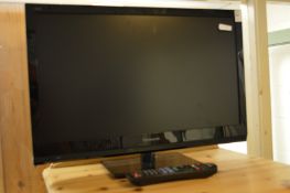 A small Panasonic flat screen TV.