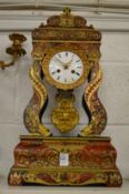 A 19th century French Boulle mantle clock.