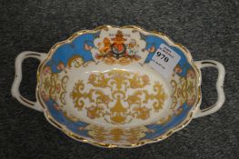 A small Royal Commemorative porcelain dish.