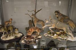 A small collection of Country Artist's figure groups depicting wolves, with original boxes.