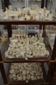 A large quantity of crested china.