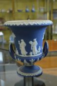 A Wedgwood Jasper ware campana shaped urn.