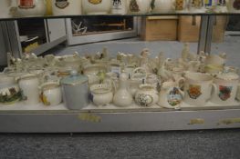 A large quantity of crested china.