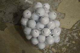 A bag of golf balls.