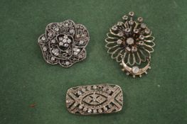 Marcasite jewellery.