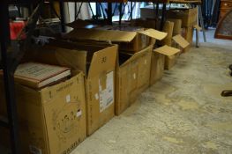 A large quantity of books.