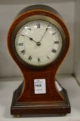 An Edwardian mahogany mantle clock.