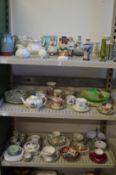 A large quantity of decorative china.