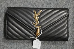 A ladies' clutch bag.