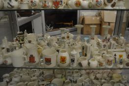 A large quantity of crested china.
