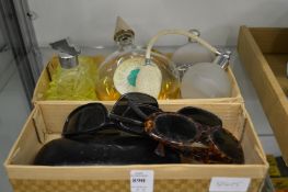 Sunglasses and perfume.