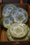Wedgwood Oriental Pheasant dinnerware.