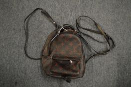 A ladies' small ruck sack type bag.