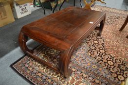 A Chinese hardwood opium table.