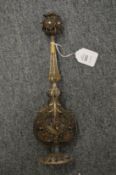 A fine quality 19th century or earlier Turkish filigree silver rosewater sprinkler.