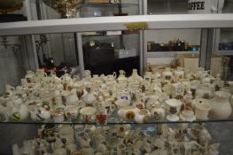 A large quantity of crested china.