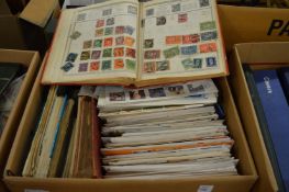 A boxed of mixed stamps.