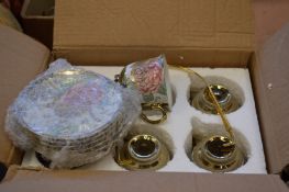 A boxed tea service.