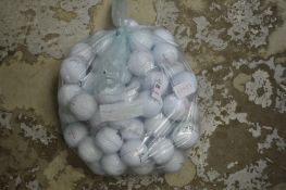 A bag of golf balls.