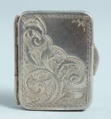 A TINY BOOK SHAPED PILL BOX. Birmingham, 1909.