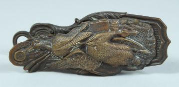 A METAL PAPER CLIP, dead game. 5.5iins long