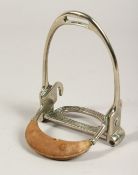 A PATENTED SIDE SADDLE STIRRUP.