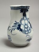 A CHRISTIAN'S LIVERPOOL SPARROW BEAK JUG painted in blue underglaze, with the 'Bird on a branch'
