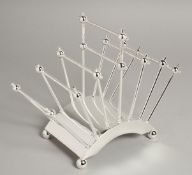 A CHRISTOPHER DRESSER DESIGN PLATED TOAST RACK.