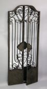 A MIRRORED IRON GATE. 5ft high.