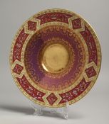 A 19TH CENTURY VIENNA CIRCULAR STAND. Beehive mark in blue. 9ins diameter.