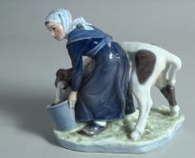 A COPENHAGEN DANISH PORCELAIN GROUP 