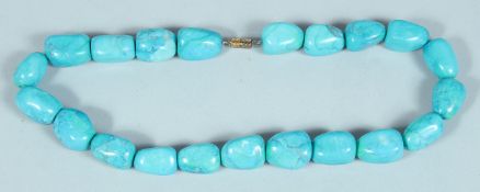 A TURQUOISE NECKLACE.