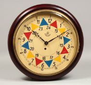 A REPRODUCTION R A F CIRCULAR WALL CLOCK. 11ins diameter.