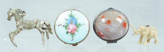 TWO BOXES, HORSES AND ELEPHANTS