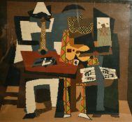 After Picasso, The three musicians, tapestry, 26.75