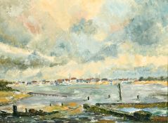 Langley (20th Century), 'Walberswick', oil on canvasboard, signed, 18