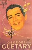 A French vintage poster advertising the French singer Georges Guetary, 47