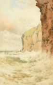 Arthur Suker (1857-1902) British. A Coastal Landscape, watercolour, signed with monogram, 9.5