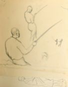 Stella Shawzin (b.1923) South African, a collection of drawings and some prints, including a